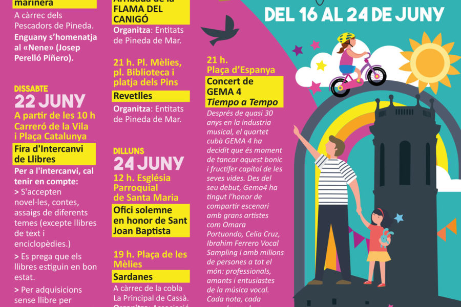 Actividades para la celebración de la Fiesta Mayor Pequeña de San Juan 2024