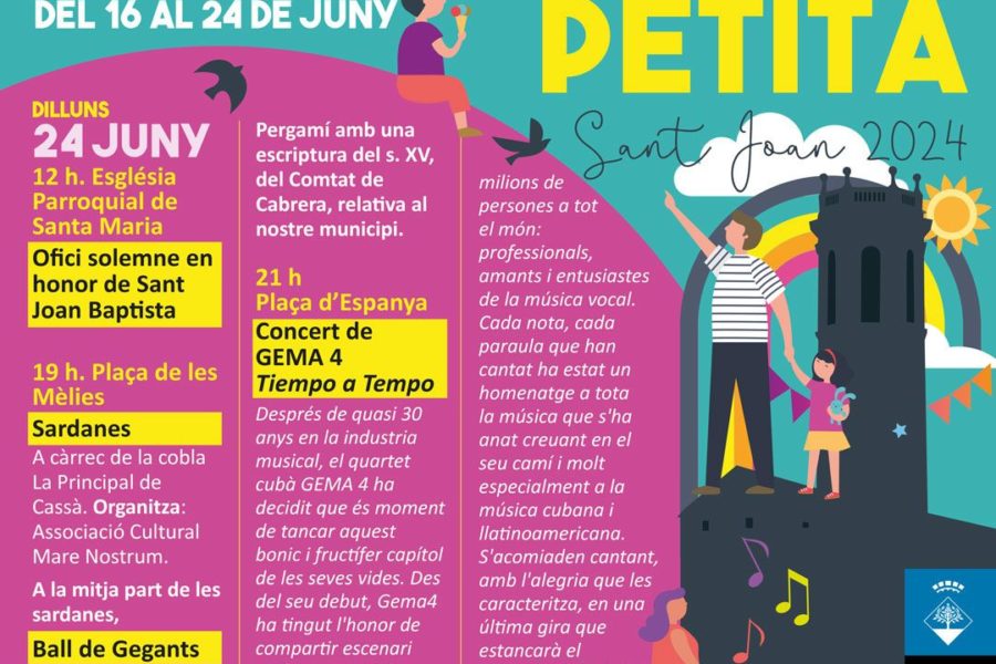 Fiesta Mayor Pequña  de Sant Joan 2024